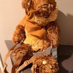 NWT Star Wars Ewok Plush Backpack